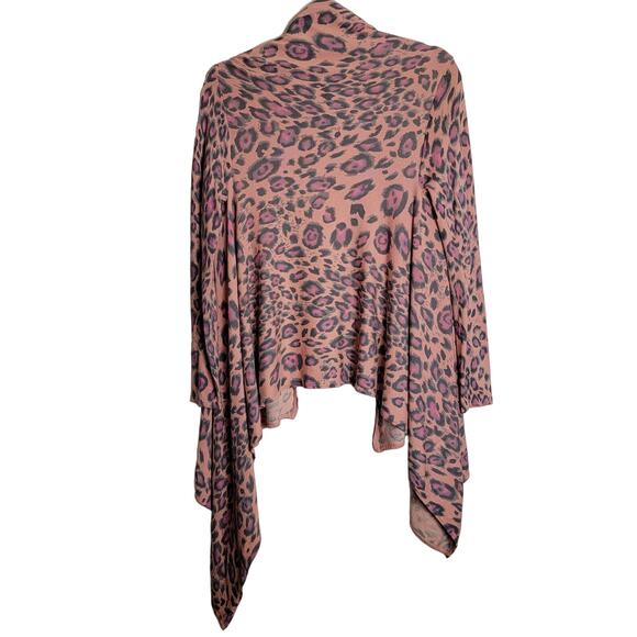 Boston Proper Women’s Pink and Purple Leopard Cardigan - Small - Picture 2 of 7